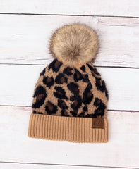 CC Leopard Beanie