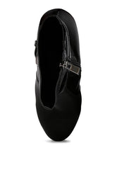 DOESBURG Satin Stiletto Ankle Boot